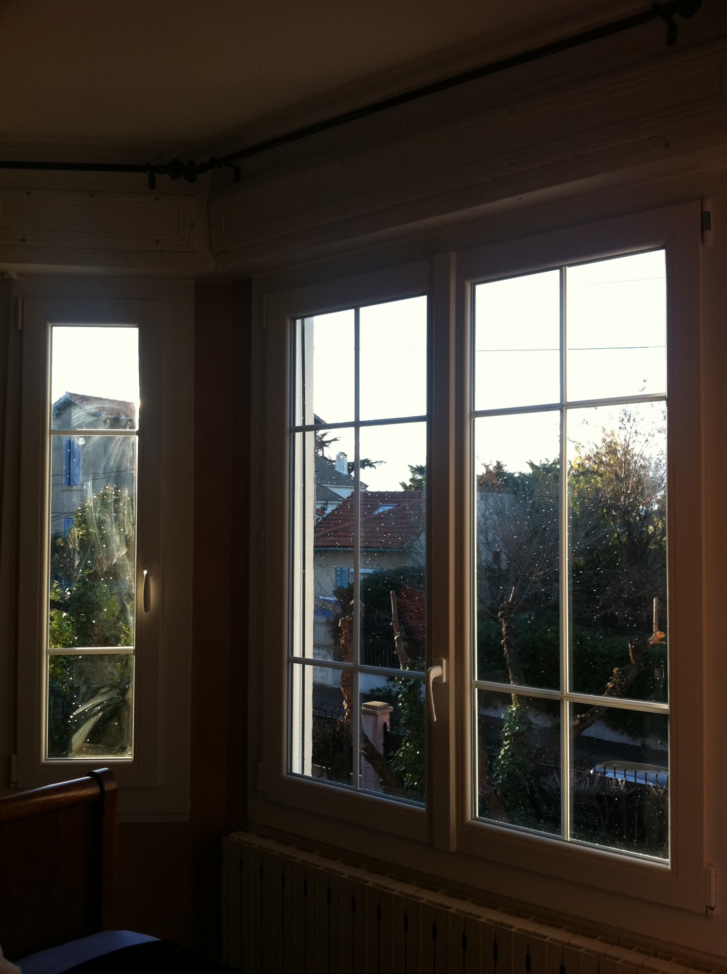 fenêtre 2 vantaux PVC blanche marseille