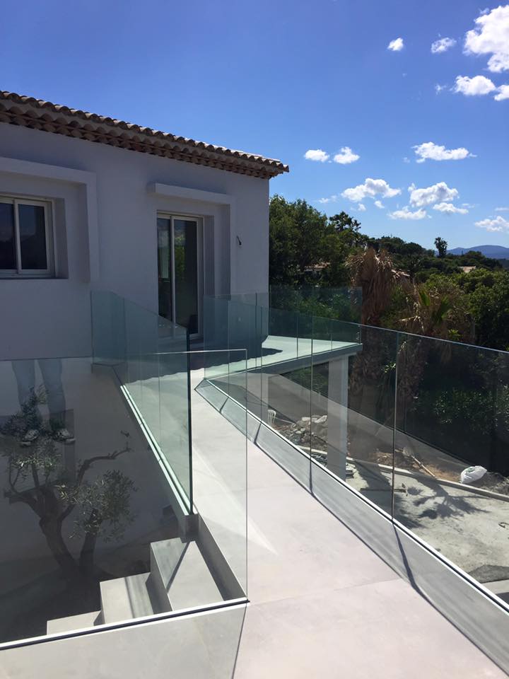 GARDES CORPS VERRE CANNES