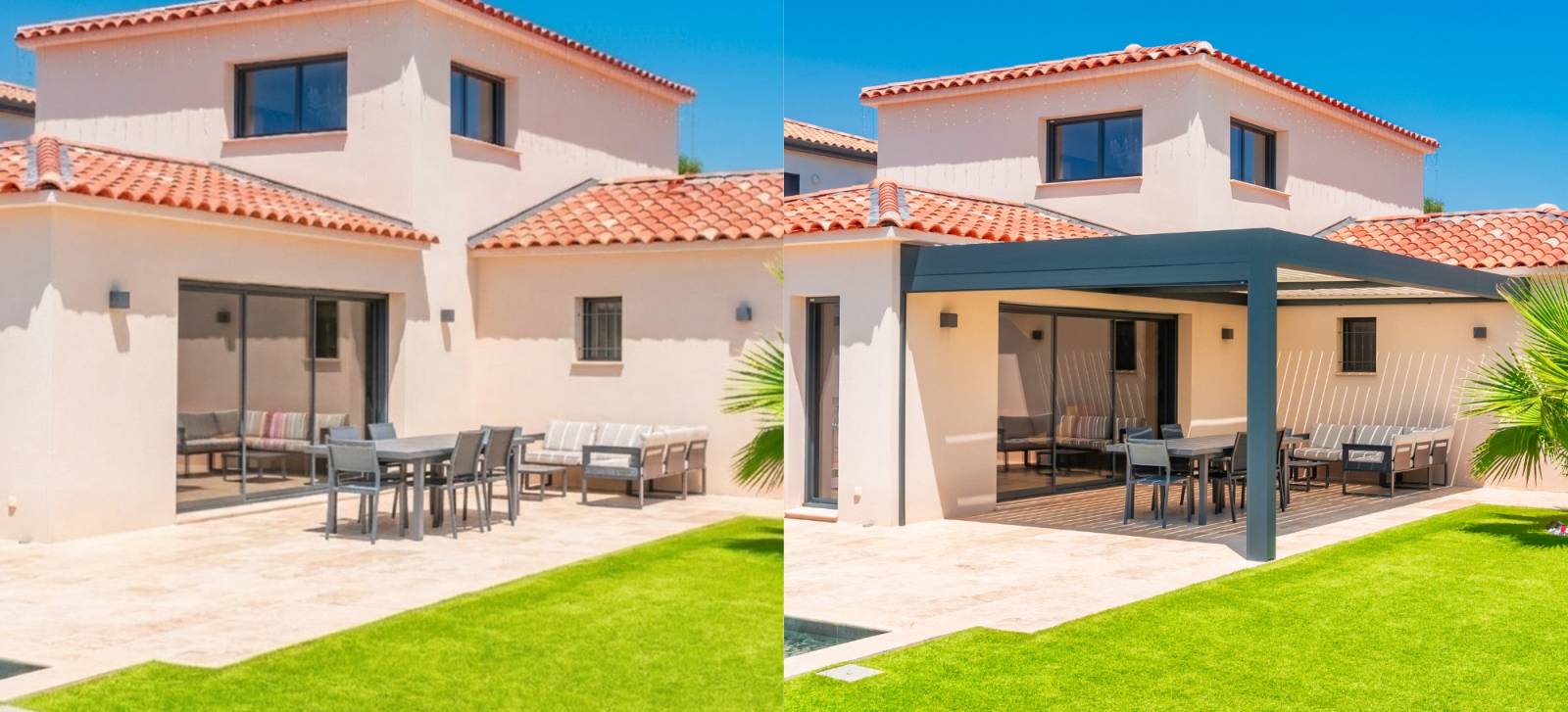 pergola jardin avant après allauch marseille