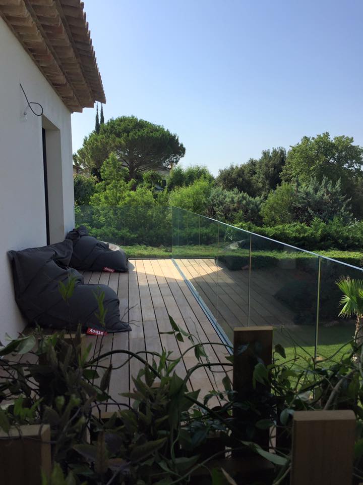 GARDES CORPS VERRE Roquefort la bédoule Bouches du Rhone 13830