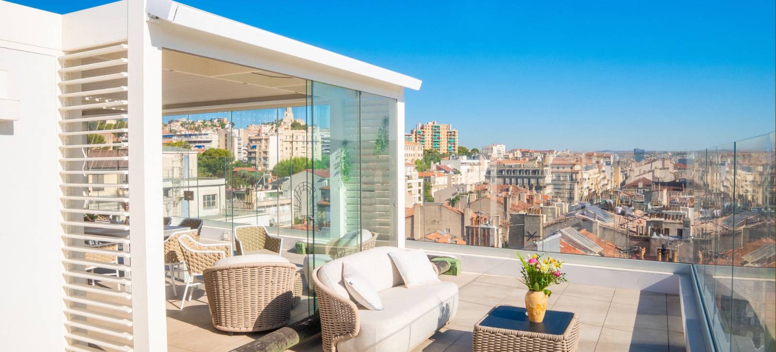 pergola 7x4 rooftop marseille