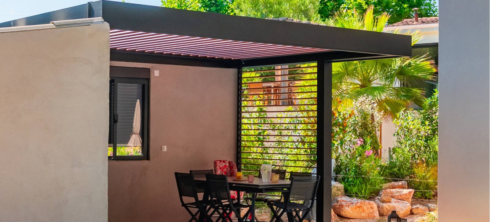 pergola effet bois 5x4 Velaux