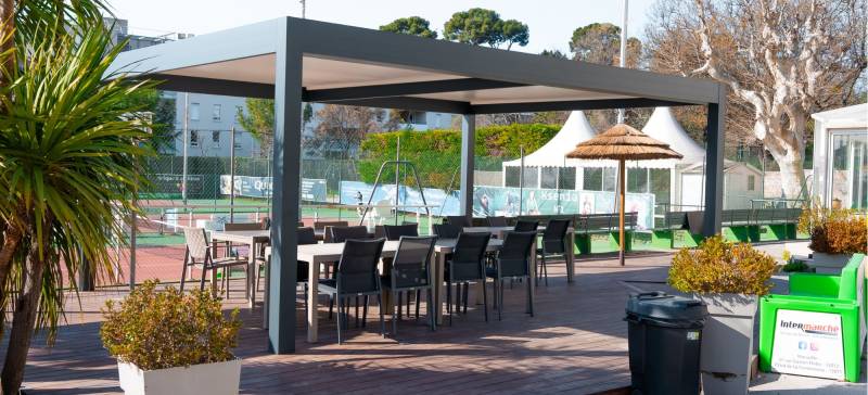 pergola bioclimatique asptt marseille tennis