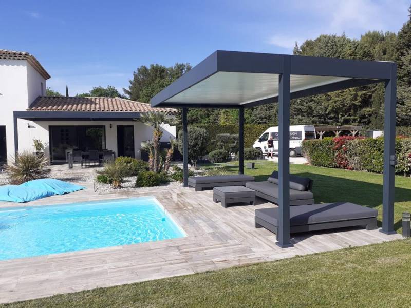 pergola bioclimatique jardin