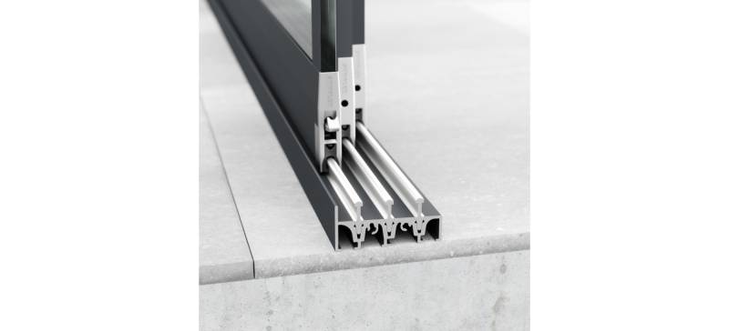 rail rideaux de verre sunflex 