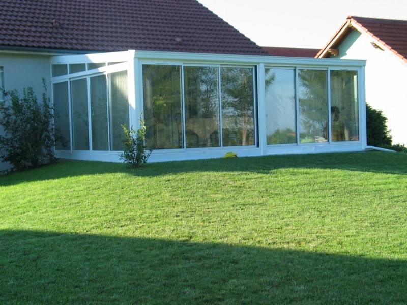 Véranda extension sur jardin villa  Marseille Bouches du Rhône 13009